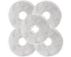 Dweildoeken - Dweil Mop - 5 Stuks - Geschikt voor Dreame L10 Ultra/ L10S PRO/ L10S Ultra Heat/ L10 Prime / L20 L30 L40 L50 X30 X40 X50 Ultra - Wasbaar en Herbruikbaar - Vervangende