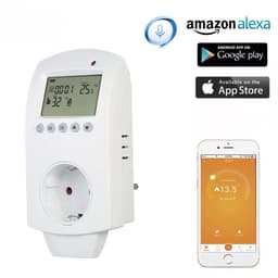 Thermostaat Stekker – WiFi Plugin – Stopcontact – Slimme Temperatuurregelaar – 16A – Werkt met Tuya, Alexa & Google Home - Energie besparen - Elektrische warmtebronnen - Airco - Slimme stekker - Smart stekker — thumbnail 1