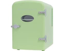 Mini Koelkast 4L (Groen) – Skincare & Cosmetische Koelkast – Warm & Koud – 12V/220V – Compacte Minikoelkast voor Slaapkamer, Auto & Bureau
