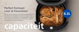 Philips 3000 Series Airfryer NA330/00 – 6,2 L – Rapid Air Plus – Kijkvenster – Touchscreen — thumbnail 2