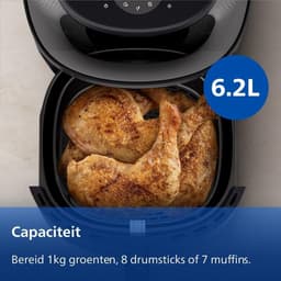 Philips 3000 Series Airfryer NA330/00 – 6,2 L – Rapid Air Plus – Kijkvenster – Touchscreen — thumbnail 10
