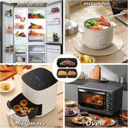 Airfryer Accessoires Gescht voor Ninja Foodi flexdrawer AF500EU 10,4 L, 3 stuks siliconen vorm, herbruikbare airfryer-accessoires, heteluchtfriteuse accessoires voor Ninja Foodi flexdrawer AF500EU — thumbnail 2