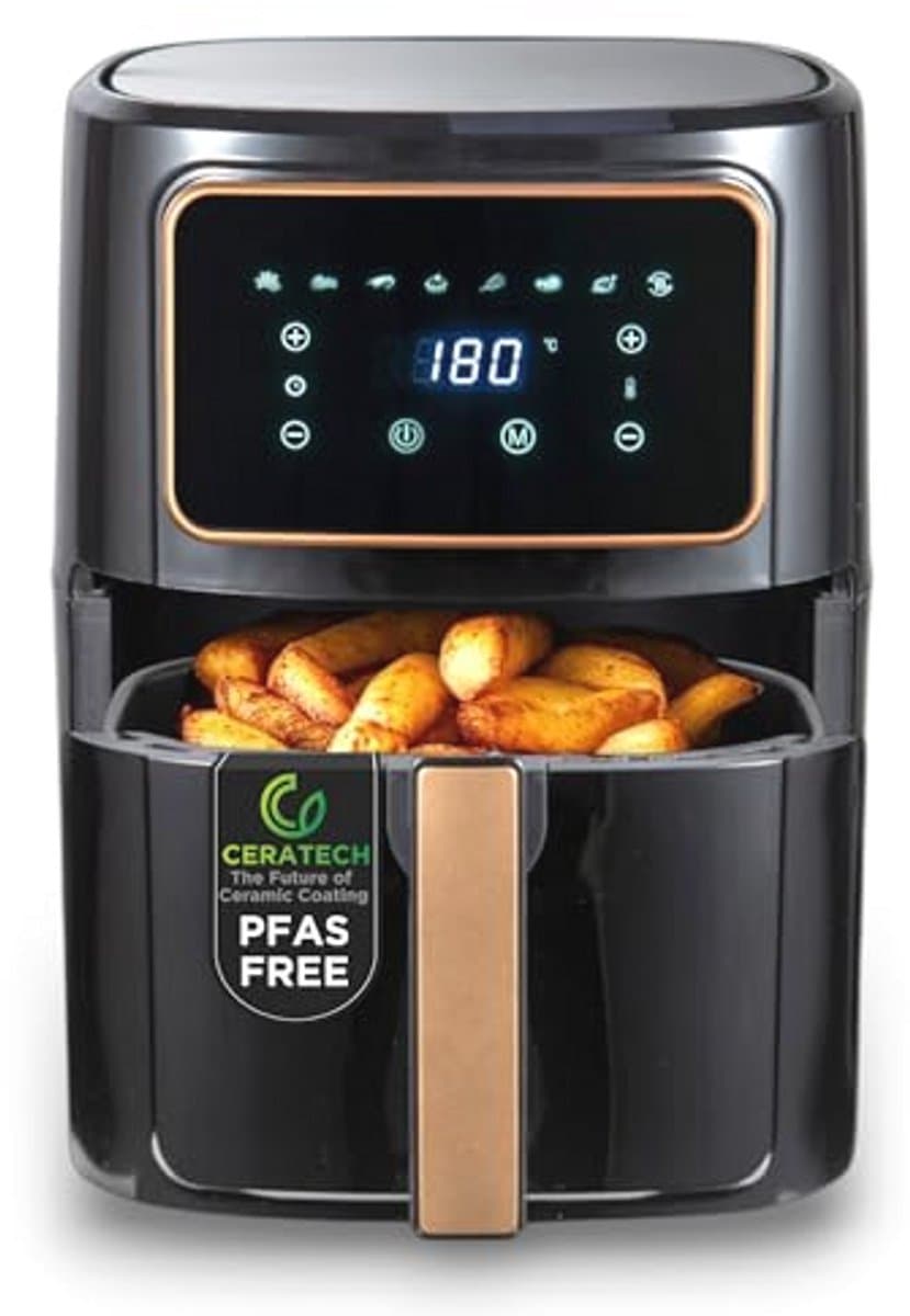 Hot Air Fryer 1800 W - 6.9 L met 8 Kookprogramma's - Keramische Coating - Instelbare Temperatuur 80-200 °C — afbeelding 1