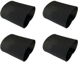 4 stuks nat/schuimfilter - geschikt voor Kärcher MV1 WD1 WD2 WD3 - voor stofzuigers - stofzuigeronderdelen - zwart