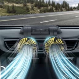 Krachtige USB Mini Ventilator - 360° Draaibaar & 2 Snelheden | Tafel, Auto, Kantoor & Camping — thumbnail 3