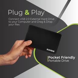 Externe Harde Schijf 500 GB - Draagbare SSD Opslag en Back-up voor PC, Laptop en Mac - USB 2.0 — thumbnail 3