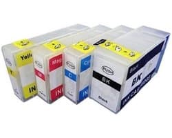 Set van 4 Hervulbare Inktcartridges met Resetchips voor Maxify Printers