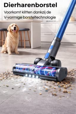 MYBOT S8 Ultra - Steelstofzuiger met Dweilfunctie - 430W - 30Kpa - 3 Zuigniveaus - Vacuum Cleaner - Steelstofzuiger Draadloos - Zonder Zak - Op Accu — thumbnail 3