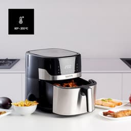 Grote Luchtfriteuse 6.5L met RVS behuizing - 1500W - Gezond Frituren — thumbnail 3