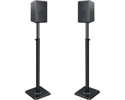 White-Label® Luidspreker Standaard - Speaker Statief - Luidsprekerstandaard - Zwart