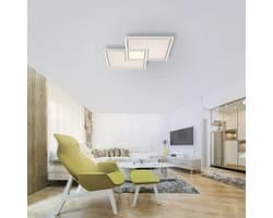 Grote Dimbare LED Plafondlamp met Afstandsbediening - Wit - Verstelbare Kleurtemperatuur (2700K-5000K)