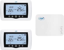 Slimme thermostaat draadloos met wifi bediening - 2 zones via internet - verwarmingssystemen pompen magneetventielen - TuyaSmart app - hysterese 02 graden C — thumbnail 1