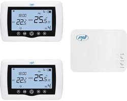 Slimme thermostaat draadloos met wifi bediening - 2 zones via internet - verwarmingssystemen pompen magneetventielen - TuyaSmart app - hysterese 02 graden C