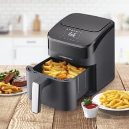 GOURMETmaxx digitale 4L heteluchtfriteuse met touchscreen en timer – energiezuinig frituren met 1400W, multifunctioneel mini-oven — thumbnail 4