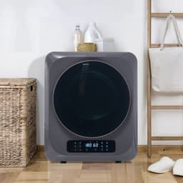 Re-purelife® Compacte Wasdroger met UV-Desinfectie - 6 Programma's - 3-4 kg Capaciteit - Geschikt voor Opbouw of Opstelling - Stille Werking & Helder LED-Display - Grijs — thumbnail 15