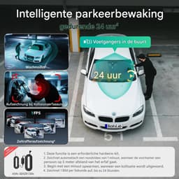 BOTSLAB 4K 3-Kanaals Dashcam Auto Voor Achter - 3-Kanaals 4K+1080P+1080P - GPS 5.8GHz WiFi Dashcam met - 128GB SD-kaart - 3.18" - Super Nachtzicht - WDR -G-sensor -loopopname -parkeermonitor- ADAS - dashcam voor auto — thumbnail 4