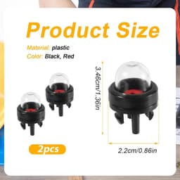 Inklikbare Primerlamppomp - Vervangende Primerlampen - Carburateur - Walbro - WT-23A - Poulan Echo Kettingzagen - Ryobi BP42 Homelite Bolens Trimmerblazer - Accessoire voor Grasmachines - Geschikt voor 2st - Primerlamp - Compatibel met . — thumbnail 4