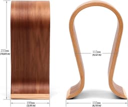 Koptelefoon Houder - Koptelefoonhouder - Houten Koptelefoonhouder - U-vormig - Headset Stand - Standaard voor koptelefoon - Koptelefoon Haak - Universeel - Presentatierek - opbergrek - voor thuis, kantoor en winkel - 25*15*10 cm — thumbnail 5