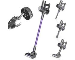 Draadloze Stofzuiger | Ultralichte 6-in-1 Elektrische Bezem met Krachtige Accu en Cycloon Technologie