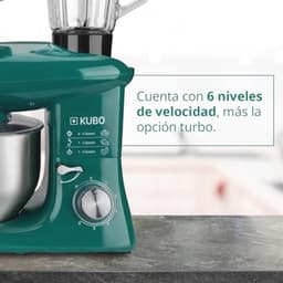 Keukenmachine met 7 accessoires voor veelzijdig koken - Groen - 6 Liter — thumbnail 4
