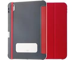 Dunne en Schokbestendige Folio Case voor iPad 10e en 11e Gen 2022/2025 - Militaire Standaard Bescherming - Rood