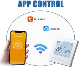 Slimme Wifi Thermostaat voor Vloerverwarming (Water) - App & Spraakbesturing - LCD Touchscreen — thumbnail 3
