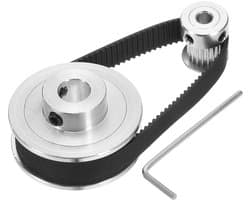 Set Tandriemen Poelies 20 & 60 Tanden voor 3D Printer en CNC - Inclusief 200mm Brede Tandriem