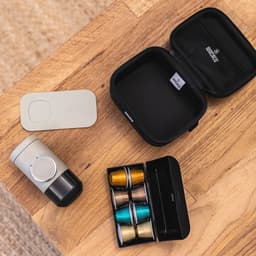 Beschermhoes en Accessoires voor Minipresso NS2 - Compleet met Capsuledoos, Onderzetter en Handdoek — thumbnail 2