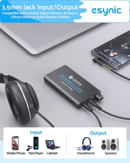 Draagbare HiFi Hoofdtelefoonversterker met Volumeknop en Gain-schakelaar voor MP3-Spelers en Smartphones — thumbnail 5