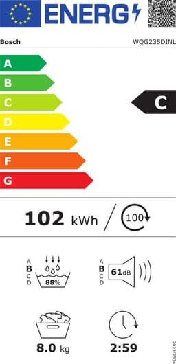 Bosch WQG235DINL Warmtepompdroger A+++ Zwart — thumbnail 3