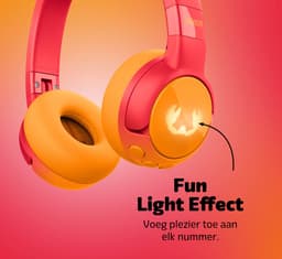 Fresh 'n Rebel Code Junior - Koptelefoon kind - Kinder koptelefoon - Draadloos (Bluetooth) & Bedraad – Inclusief Aux kabel (1m) - Funny Fox — thumbnail 3