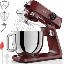 Fentic Keukenmachine 1800W, Keukenrobot met 7l RVS Mengkom, Incl. Menghaak, Garde, Deeghaak en Extra Accessoires, Keukenmixer Met Timer en 10 Snelheden — thumbnail 1
