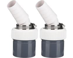 2 stuks wasmachine-afvoeradapter, ingang Ø 18-24 mm en buis Ø 40 mm, voor aansluiting vaatwasser, wasmachine afvoerslang