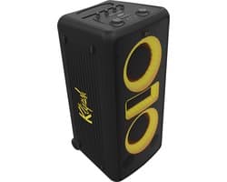 KLIPSCH New York MUSIC CITY Horn loaded Party speaker | 280 watt | 2 x 8 inch woofers | Verrijdbaar | accu 18 uur | Bluetooth 5.2 | Microfoon