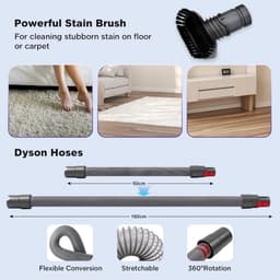 Accessoireset- reserveonderdelen geschikt voor Dyson V7- V8- V10- V11- V15- handstofzuiger- 7-in-1 reserveborstel- compatibel met Dyson stofzuiger- voor thuis- kantoor- autostoelen — thumbnail 5
