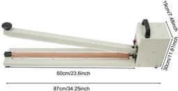 Handmatige Puls Sealmachine – 750W – Instelbare Temperatuur – 23,6 Inch – Duurzaam en Efficiënt — thumbnail 2