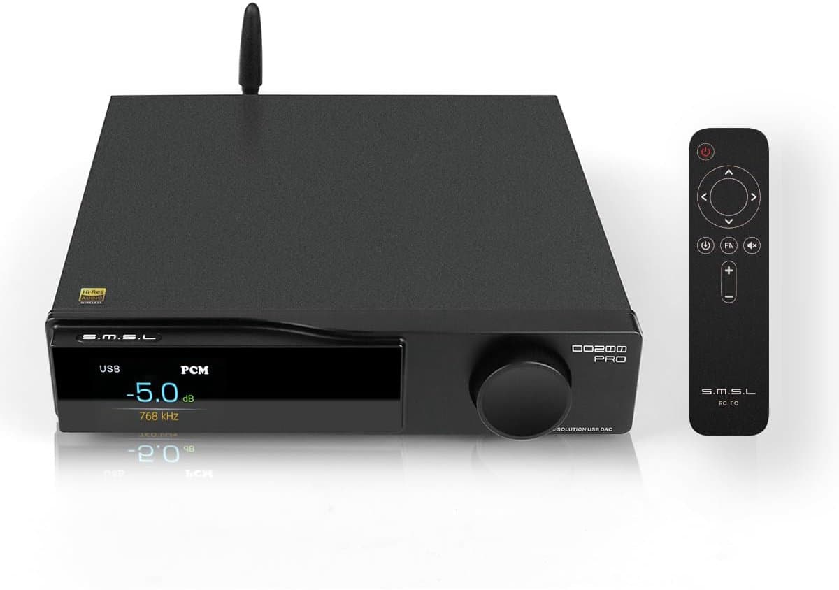 High-Res MQA DAC met 12 Chips, USB, Bluetooth 5.1, HDMI ARC - Voor PC, PS5 en HiFi Systemen — afbeelding 1