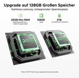 DOOGEE Fire 5 Pro 4G- Rugged Smartphone- 20 GB ROM+128 GB ROM/2 TB TF - 13000 mAh/18W - 6,6inch HD+ 90Hz- Android 15- MediaTek Helio G81 - Gemini AI - NFC- Face ID - IP68 - Grijs — thumbnail 2