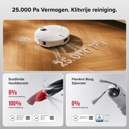 Roborock Qrevo Curv 2 Pro-Robotstofzuiger Met Dweilfunctie-25.000 Pa-7,98 cm Ultraslank Ontwerp-Dweilen met warm water-Reactieve AI-Obstakelherkenning-100℃ Heetwaterwas-Zelfreinigend-Automatische droging-Slimme spraakassistent — thumbnail 5
