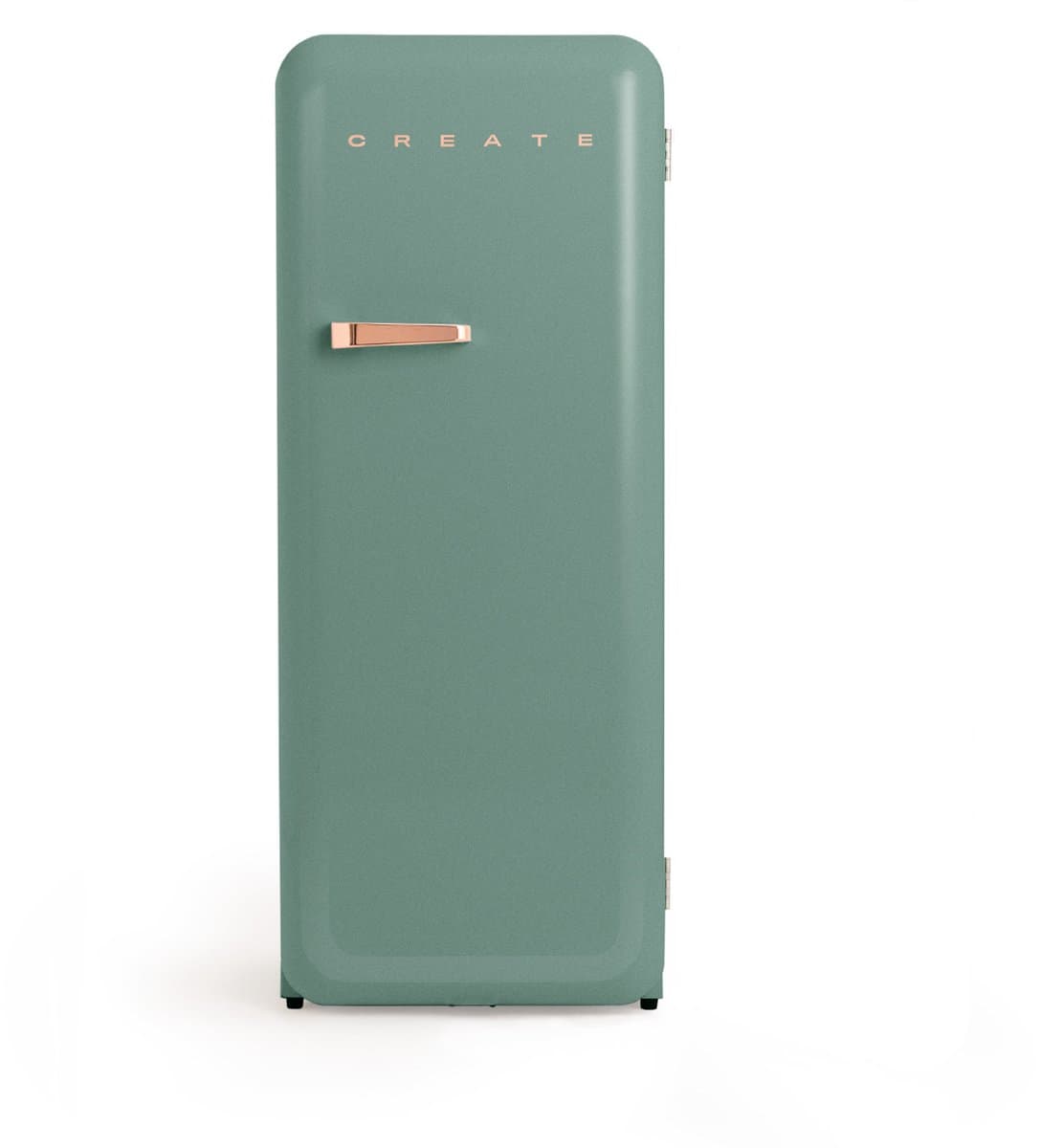 CREATE - Koelkast in retrostijl - Sage - Handvat Roségoud - FRIDGE RETRO 281L — afbeelding 1