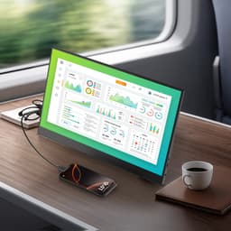 UPERFECT T05 15.6" FHD Portable Monitor 1080P IPS 60Hz Draagbaar monitor with stand with Dual USB-C/HDMI & Speakers, for Laptop/Switch/MacBook — thumbnail 3