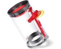 Stofreservoiraccessoire, geschikt voor Dyson V11, afdichtingsring, transparante bodem.