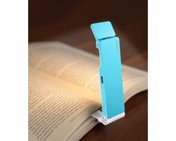 Oplaadbare Leeslamp voor in Bed - Vouwbare Clip-on LED Leeslamp met 3 Amber Kleurinstellingen en 4 Dimbare Helheden