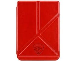 Origami Sleepcover - Hoesje Geschikt voor Kobo Clara BW - Book Case Hoes Cover - Rood - ereader hoesje - cover