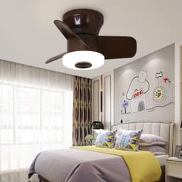 Plafondventilator met LED-verlichting - 40 cm - 6 snelheden - Dimbare licht - Afstandsbediening - Stille DC-motor — thumbnail 1