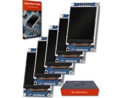 TFT Display 1.77 inch ST7735 met 128x160 Pixels voor Arduino en Raspberry Pi met E-Book