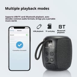 Draagbare mini-subwoofer met Bluetooth en ultralange batterijduur, ideaal als mini-promotiecadeau. — thumbnail 3