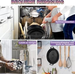 Airfryer Accessoires 4-delige bakset geschikt voor Philips Essential 41 L HD9252/HD9200 - siliconen bakvorm, grillframe, muffinvormpjes — thumbnail 8