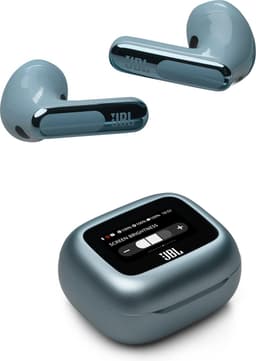 JBL Live Flex 3 - Draadloze Noise Cancelling Oordopjes - Oortjes Draadloos - Bluetooth - Open-fit - Smart Charging Case met Display - 50 uur batterij - Blauw — thumbnail 1