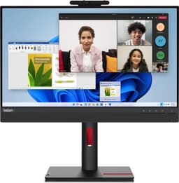 Lenovo ThinkCentre Tiny-in-One 24 Gen 5 - LED-monitor 23.8" (23.8" zichtbaar) - aanraakscherm - 1920 x 1080 Full HD (1080p) @ 60 Hz - IPS - 250 cdm² - 1000:1 - 4 ms - HDMI, DisplayPort - luidsprekers - ravenzwart — thumbnail 1